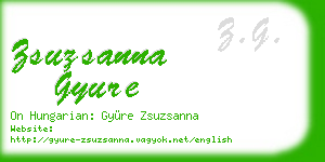 zsuzsanna gyure business card